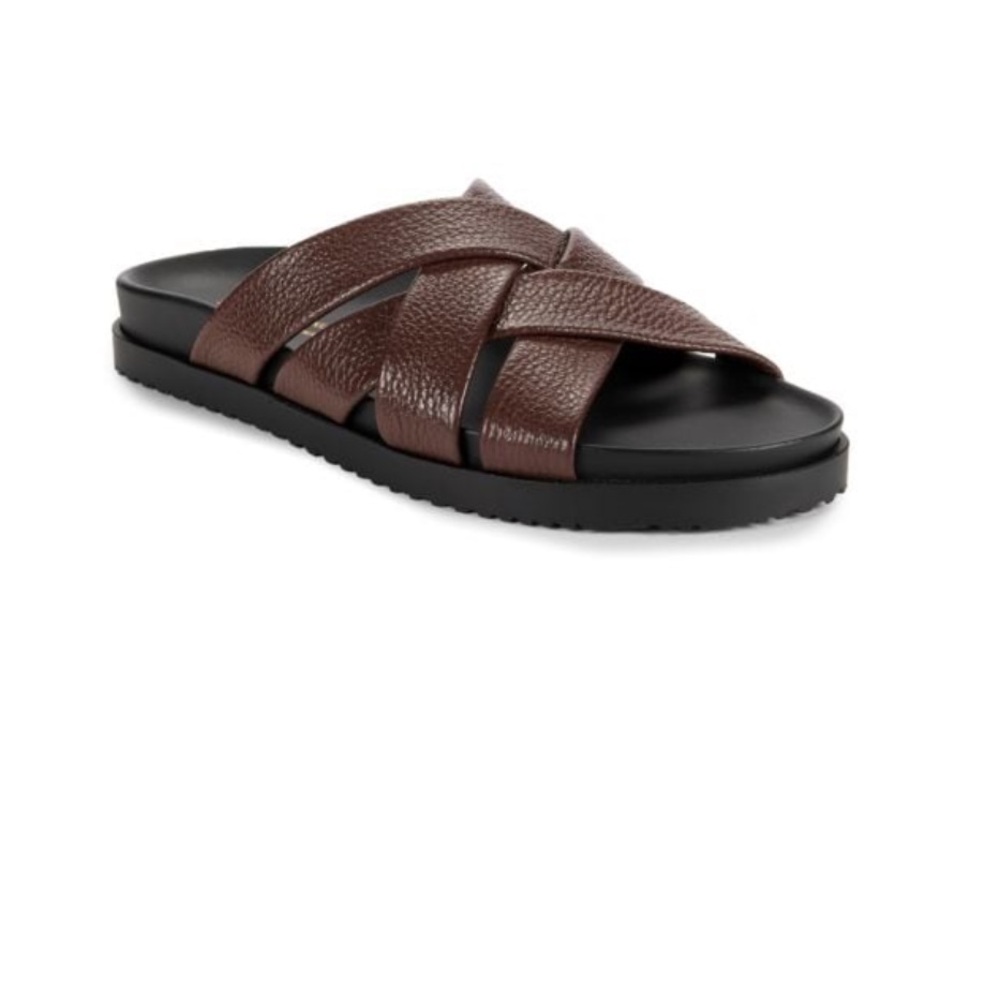 Cross Leather Sandals